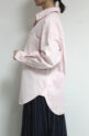 ルクールブラン（le.coeur blanc）エンブロイダリーカラーオーバーシャツ／ピンク