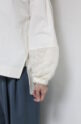 ディニテコリエ(Dignite Collier）袖フェザー切替ブラウス／アイボリー