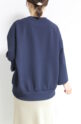 パシオーネ（PASSIONE）シボ感プルオーバーブラウス／ネイビー