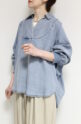 ロージー（ROSIEE)テンセルデニムブラウス／ブルー