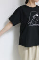 ロージー（ROSIEE）サングラス女子刺繍Ｔシャツ／ブラック