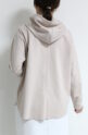ディニテコリエ(Dignite Collier）フード付きロングＴシャツ／ベージュ