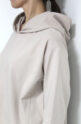 ディニテコリエ(Dignite Collier）フード付きロングＴシャツ／ベージュ