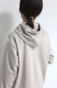 ディニテコリエ(Dignite Collier）フード付きロングＴシャツ／ベージュ