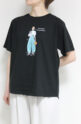 ロージー（ROSIEE）女の子柄プリントＴシャツ／ブラック