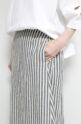 マリードール(MARIED'OR）綿麻Aラインバッグギャザースカート／ストライプ