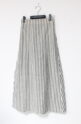 マリードール(MARIED'OR）綿麻Aラインバッグギャザースカート／ストライプ