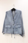 『Ｋさま御売約品』ディニテコリエ(Dignite Collier）シアーデニムジャケット／サックス