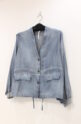 『Ｋさま御売約品』ディニテコリエ(Dignite Collier）シアーデニムジャケット／サックス
