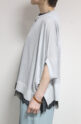 シュガーローズ（SUGAR ROSE）ドルマンポンチョ風カーディガン／ライトグレー