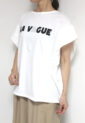 シロデラボンテ（siro de labonte）LA VAGUEタックスリーブＴシャツ／オフ