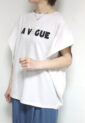 シロデラボンテ（siro de labonte）LA VAGUEタックスリーブＴシャツ／エクリュ