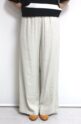 シュガーローズ（SUGAR ROSE）ストレッチリネンワイドパンツ／アイボリー
