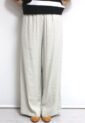 シュガーローズ（SUGAR ROSE）ストレッチリネンワイドパンツ／アイボリー
