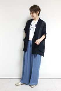 ディニテコリエ(Dignite Collier）メッシュハーフスリーブジャケット