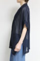 ディニテコリエ(Dignite Collier）メッシュハーフスリーブジャケット／ネイビー