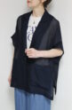 ディニテコリエ(Dignite Collier）メッシュハーフスリーブジャケット／ネイビー