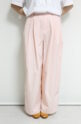 ディニテコリエ（Dignite collier）タフタワイドパンツ／ピンク