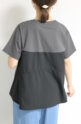 アンカルネ（Un carnet）キャミソールＴシャツ／チャコール×ブラック