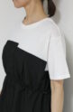 アンカルネ（Un carnet）キャミソールＴシャツ／オフ×ブラック