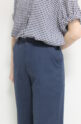 フォンタナ（FONTANA）リネン混ストレッチ九分丈パンツ／ネイビー