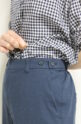 フォンタナ（FONTANA）リネン混ストレッチ九分丈パンツ／ネイビー