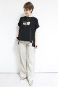 パシオーネ(PASSIONE)ロゴ&フォトTシャツ/ブラック