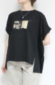 パシオーネ（PASSIONE）ロゴ＆フォトＴシャツ／ブラック