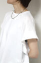 ディニテコリエ(Dignite Collier）ワイドヘムTシャツ／ホワイト