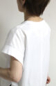ディニテコリエ(Dignite Collier）ワイドヘムTシャツ／ホワイト