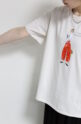 【新色追加】ロージー（ROSIEE）女の子柄プリントＴシャツ／アイボリーベージュ