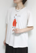 【新色追加】ロージー(ROSIEE)女の子柄プリントTシャツ/アイボリーベージュ