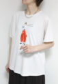 【新色追加】ロージー（ROSIEE）女の子柄プリントＴシャツ／アイボリーベージュ