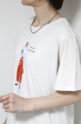【新色追加】ロージー（ROSIEE）女の子柄プリントＴシャツ／アイボリーベージュ