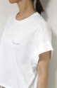 ディニテコリエ(Dignite Collier）ワンポイントロゴコクーンTシャツ／オフ