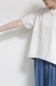 シロデラボンテ（siro de labonte）ボートネック大人Tシャツ／エクリュ