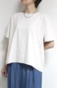 シロデラボンテ（siro de labonte）ボートネック大人Tシャツ／エクリュ