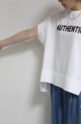 パシオーネ（PASSIONE）「AUTHENTIC」ロゴＴシャツ／オフ×ブラックロゴ