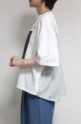 ディニテコリエ(Dignite Collier）フォトプリントUVカットTシャツ／ライトグレー