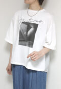 ディニテコリエ(Dignite Collier)フォトプリントUVカットTシャツ/ライトグレー