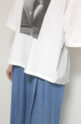 ディニテコリエ(Dignite Collier）フォトプリントUVカットTシャツ／ライトグレー