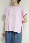 ディニテコリエ(Dignite Collier）ワイドヘムTシャツ／ピンク