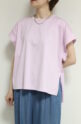 ディニテコリエ(Dignite Collier）ワイドヘムTシャツ／ピンク