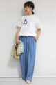 ブランコイブリロ（blanco y brillo）ハッピーフェイスＴシャツ／ヘップバーン風
