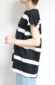 アンナケリー（Anna Kerry）ボーダーフレンチTシャツ／ブラック×オフ
