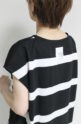 アンナケリー（Anna Kerry）ボーダーフレンチTシャツ／ブラック×オフ