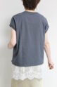 パシオーネ（PASSIONE）フレンチロゴTシャツ／チャコールグレー