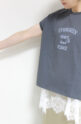 パシオーネ（PASSIONE）フレンチロゴTシャツ／チャコールグレー