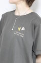 ロージー（ROSIEE）ハート×ロゴ刺繍Tシャツ／ブラウン