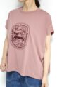 ディニテコリエ(Dignite Collier）フロッキープリントＴシャツ／ピンク